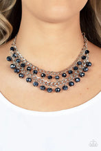 Load image into Gallery viewer, Paparazzi “Urban Palace” Blue Necklace Earring Set
