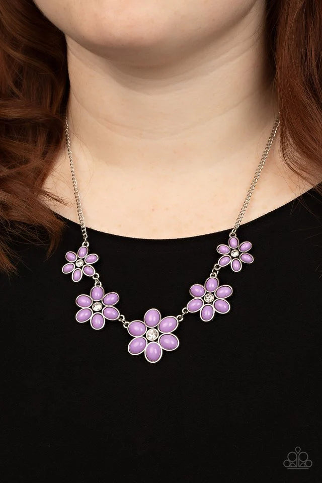 Paparazzi “Prairie Party” Purple Necklace Earring Set - Paparazzi Accessories