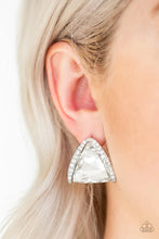 Load image into Gallery viewer, Paparazzi “Exalted Elegance” White Post Earrings - Paparazzi Accessories
