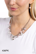 Load image into Gallery viewer, Paparazzi “True Loves Trove” Pink Necklace Earring Set
