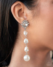 Load image into Gallery viewer, “Modish Motif” White Post Earring - Paparazzi
