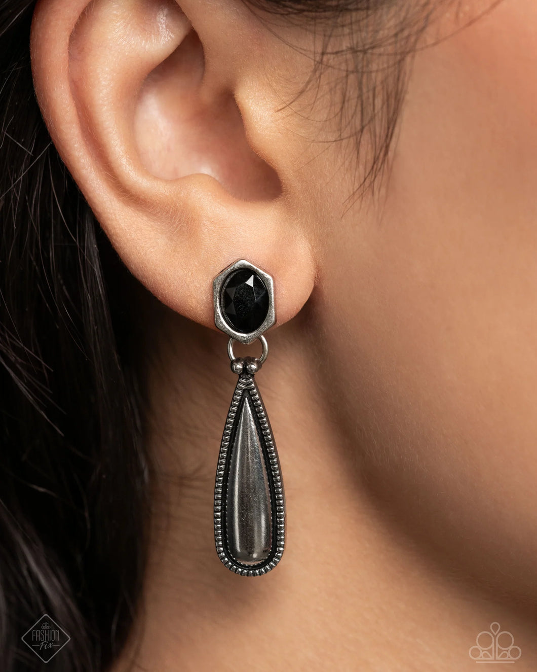 Festival Fame Black Earrings