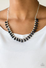 Load image into Gallery viewer, Paparazzi "Extinct Species" Black Necklace Earring Set -Paparazzi Accessories
