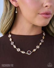 Load image into Gallery viewer, Paparazzi “Smooth Sophistication” Gold Necklace Earring Set - Paparazzi Accessories
