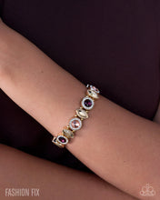 Load image into Gallery viewer, Paparazzi “Surprising Sophistication” Gold Stretch Bracelet - Paparazzi Accessories
