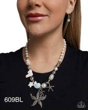 Load image into Gallery viewer, Paparazzi “Coastal Cameo” Blue Necklace Earring Set - Paparazzi Accessories
