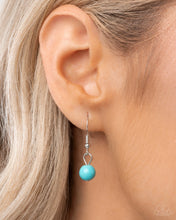 Load image into Gallery viewer, Paparazzi “Grounded Gesture” Blue Necklace Earring Set - Paparazzi Accessories
