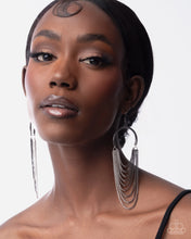 Load image into Gallery viewer, Paparazzi “Focused Fringe” Black Dangle Earrings - Paparazzi Accessories
