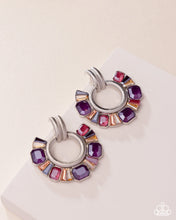 Load image into Gallery viewer, Paparazzi “Courteous Chic” Purple Post Earrings - Paparazzi Accessories
