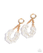 Load image into Gallery viewer, Paparazzi “Sunset State of Mind” Gold Hinge Hoop Earrings - Paparazzi Accessories“
