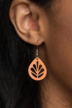 Load image into Gallery viewer, Paparazzi “LEAF Yourself Wide Open” Orange Dangle Earrings - Paparazzi Accessories
