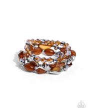 Load image into Gallery viewer, Paparazzi “Let's Groove Tonight” Brown Bracelet Set - Paparazzi Accessories
