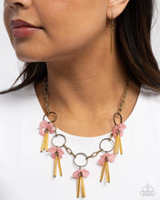 Load image into Gallery viewer, Paparazzi “LEI of the Land” Brass Necklace Earring Set - Paparazzi Accessories
