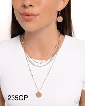 Load image into Gallery viewer, Paparazzi “Dainty Development” Copper Necklace Earring Set - Paparazzi Accessories
