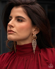 Load image into Gallery viewer, Paparazzi “Draped in Drama” Gold Post Earrings - Paparazzi Accessories
