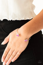 Load image into Gallery viewer, Paparazzi “Going For Glitter” Pink Cuff Bracelet - Paparazzi Accessories
