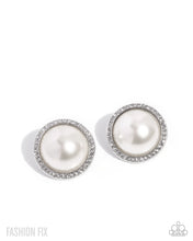 Load image into Gallery viewer, Paparazzi “Dazzling Duplicate” White Post Earrings - Paparazzi Accessories
