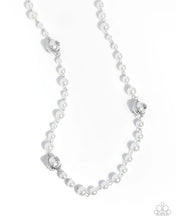Load image into Gallery viewer, Paparazzi “Eternal Ease” White Necklace Earring Set - Paparazzi Accessories
