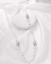 Load image into Gallery viewer, Paparazzi “Eternal Ease” White Necklace Earring Set - Paparazzi Accessories
