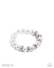 Load image into Gallery viewer, Paparazzi “Hypnotizing History” White Stretch Bracelet - Paparazzi Accessories
