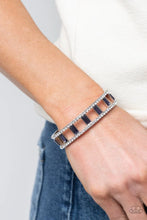 Load image into Gallery viewer, Paparazzi “Industrial Icing” Purple Cuff Bracelet - Paparazzi Accessories
