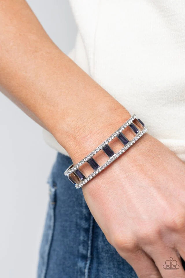 Paparazzi “Industrial Icing” Purple Cuff Bracelet - Paparazzi Accessories