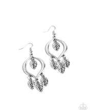 Load image into Gallery viewer, Paparazzi “Leafy Landmark” Silver Dangle Earrings - Paparazzi Accessories
