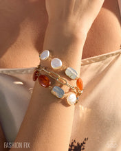 Load image into Gallery viewer, Paparazzi “Archeological Find” Gold Adjustable Clasp Bracelet - Paparazzi Accessories
