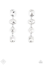 Load image into Gallery viewer, Paparazzi “Cosmic Heiress” White Post Earrings -Paparazzi Accessories
