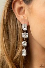 Load image into Gallery viewer, Paparazzi “Cosmic Heiress” White Post Earrings -Paparazzi Accessories
