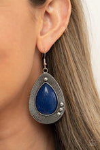 Load image into Gallery viewer, Paparazzi "Western Fantasy" Blue Dangle Earrings - Paparazzi Accessories
