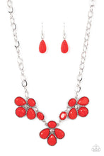 Load image into Gallery viewer, Paparazzi “SELFIE-Worth” Red Necklace Earring Set
