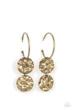 Load image into Gallery viewer, Sending Shock Waves Brass Earrings
