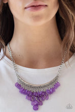 Load image into Gallery viewer, Paparazzi "Rio Rainfall" Purple Necklace Earring Set - Paparazzi Accessories
