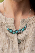 Load image into Gallery viewer, Paparazzi “Cottage Garden” Blue Necklace Earring Set - Paparazzi Accessories
