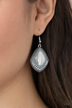 Load image into Gallery viewer, Paparazzi “Fearlessly Feminine” Silver Dangle Earrings - Paparazzi Accessories
