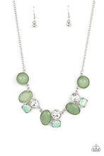 Load image into Gallery viewer, Paparazzi “Fantasy World” Green Necklace Earring Set
