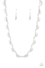 Load image into Gallery viewer, Paparazzi “Lunar Jungl” Silver Necklace Earring Set - Paparazzi Accessories
