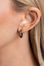 Load image into Gallery viewer, Gallant Glitz Brass Earrings
