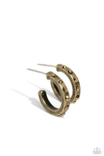 Load image into Gallery viewer, Gallant Glitz Brass Earrings
