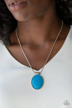 Load image into Gallery viewer, Paparazzi "Rising Stardom" Blue Necklace Earring Set - Paparazzi Accessories
