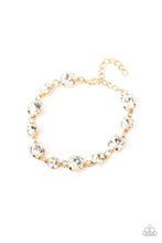 Load image into Gallery viewer, Paparazzi “Bippty Bobbity BLING” Gold Clasp Bracelet - Paparazzi Accessories
