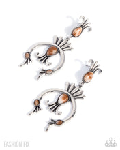 Load image into Gallery viewer, Paparazzi “Bohemian Balance” Brown Post Earrings - Paparazzi Accessories
