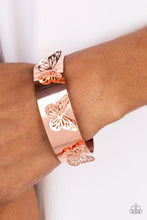 Load image into Gallery viewer, Paparazzi “Magical Mariposas” Copper Cuff Bracelet
