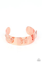 Load image into Gallery viewer, Paparazzi “Magical Mariposas” Copper Cuff Bracelet
