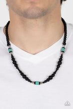 Load image into Gallery viewer, Paparazzi “Stone Synchrony” Blue Urban Necklace - Paparazzi Accessories
