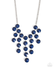 Load image into Gallery viewer, Paparazzi “Spotlight Stunner” Blue Necklace Earring Set - Paparazzi Accessories

