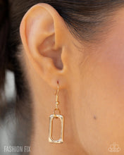 Load image into Gallery viewer, Paparazzi “Powerful Personality” Gold Necklace Earring Set - Paparazzi Accessories
