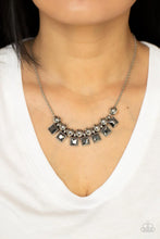 Load image into Gallery viewer, Paparazzi “Graciously Audacious” Silver Necklace Earring Set - Paparazzi Accessories
