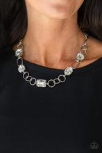 Load image into Gallery viewer, Paparazzi “Urban District” White Necklace Earring Set - Paparazzi Accessories
